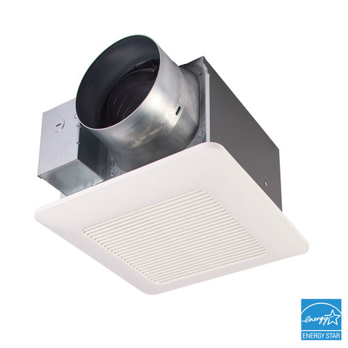 Panasonic WhisperCeiling® DC FV-1115VQ1 Exhaust Fan, 110 to 150 cfm, 0.7 sones, 120 V, 0.12 to 0.31 A, 1-Speed