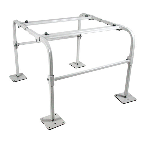 Quick-Sling® QSMS2402 Dual Fan Mini-Split Stand, 400 lb Load, Steel, 3 ft 7 in L, 2 ft 11-5/16 in W, 24 in D, Tan