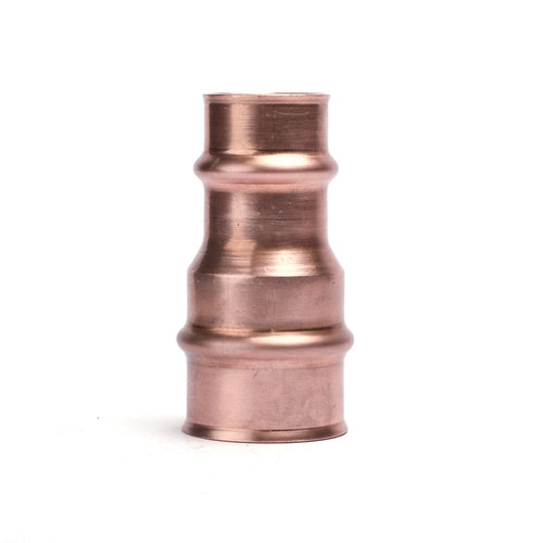 RLS® 3051 Series 3051080600111 Reducer, 1/2 in x 3/8 in, Press x Press, 700 psi Max Working Pressure, Copper