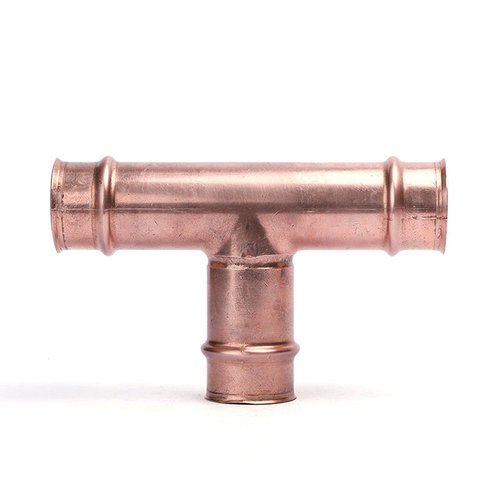 RLS® 3091 Series 3091060606111 Tee, 3/8 in x 3/8 in x 3/8 in, Press x Press x Press, 700 psi Max Working Pressure