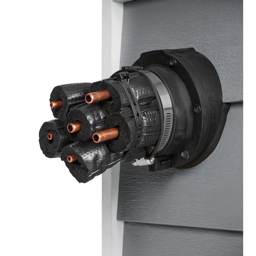 RoofGoose Vent SWS-3500-B Side Wall Line Set Termination, Plastic, Black