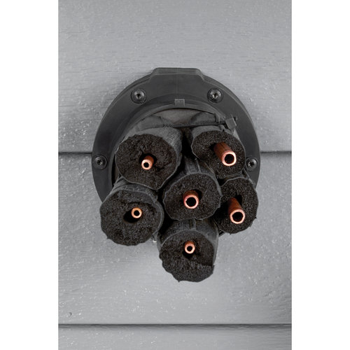 RoofGoose Vent SWS-3500-B Side Wall Line Set Termination, Plastic, Black