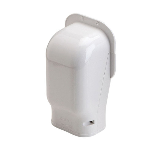 SLIMDUCT® 86116 Wall Inlet, White, PVC, 3-3/4 in, 8-3/4 in L, 5 in W, 3-3/8 in H