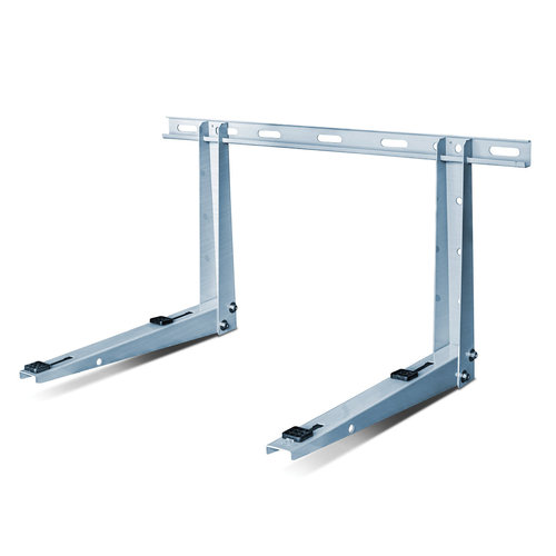 SLIMDUCT® 87734 Wall Condenser Bracket, 300 lb Load, Galvalume, 33-1/2 in L, 17-3/4 in W, 22-1/4 in D, 14 ga Gauge
