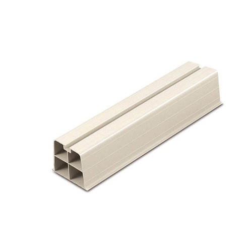 SLIMDUCT® 87762 Riser, 397 lb Load, 18 in H, 4 in W, 3-3/4 in D, PVC, Ivory