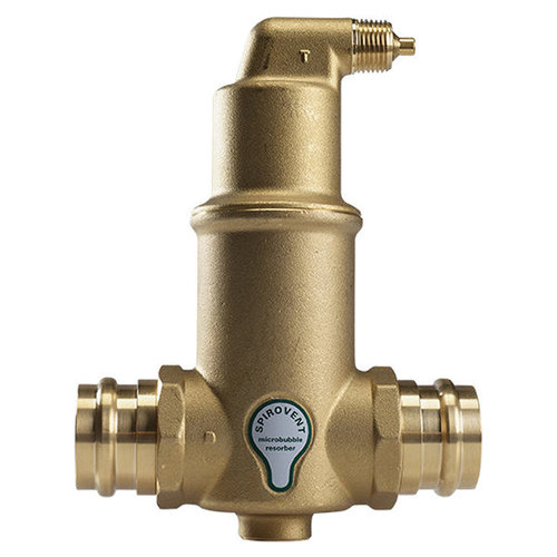 SPIROTHERM® Spirovent® Junior VJS Series VJS 125 Air Eliminator, Air Eliminator, 1-1/4 in x Sweat, 15 gpm, Brass Body