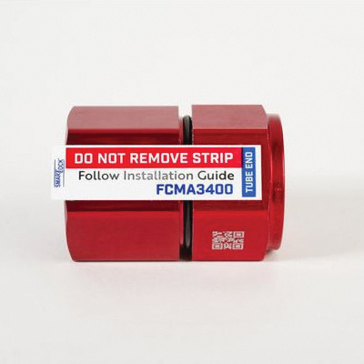 SmartLock® FCMA3400 Multi-Angle Flare Connector, 3/4 in x 3/4 in, Material Construction: Aluminum Alloy, Red