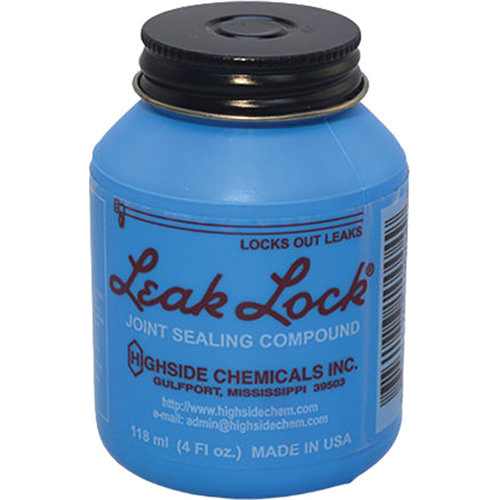 Supco® Highside® Leak Lock® HS10004 Pipe Joint Sealant, 4 oz, Brush Top Jar, Blue/Gray