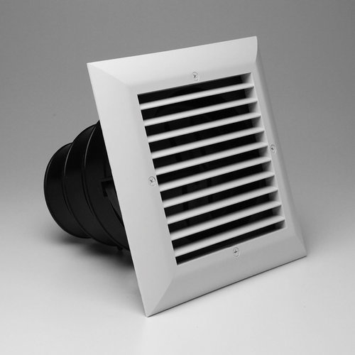 TRUaire® 81906 Air Diffuser, For Duct Size: 6 x 6 in, Square Duct, Ceiling Installation/Mounting, Polymer, White