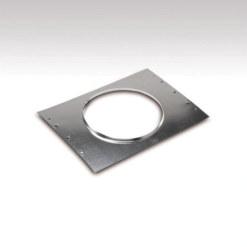 TRUaire® 81965 Rough-in Flange, For Duct Size: 9-1/4 in, Round Duct, 16 in L, 16 in W, Silver, Square