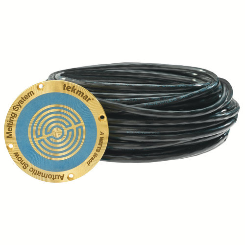 Tekmar® 090 Snow/Ice Sensor, 65 ft L Cable, 1-3/4 in H, 3-7/16 in W, Silicone Brass