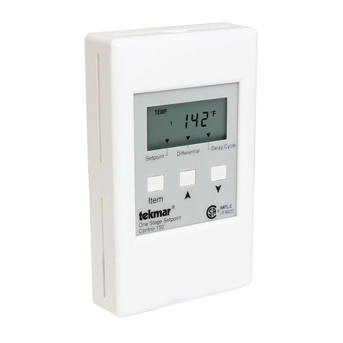 Tekmar® MS135-AL 1-Stage Set Point Control, 24 V Control, NO-NC Switch Contact, 1 to 40 deg F Differential, 50/60 Hz