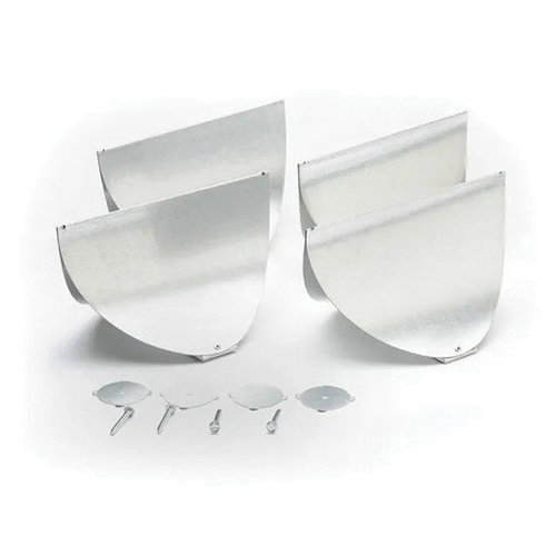 The Unico System® UPC-11-09R-4 Duct Turning Vane, Round Duct, Steel, Galvanized, 9 in Duct