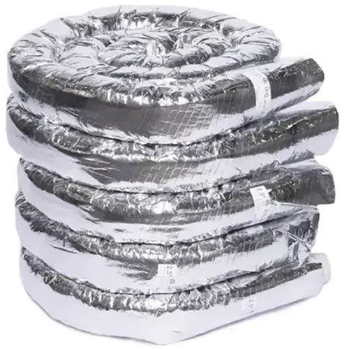 The Unico System® UPC-226DH-R4-5 Flexible Double Barrier Tubing, 2-1/2 in ID, 12 ft L, R4, Aluminum Jacket, Round