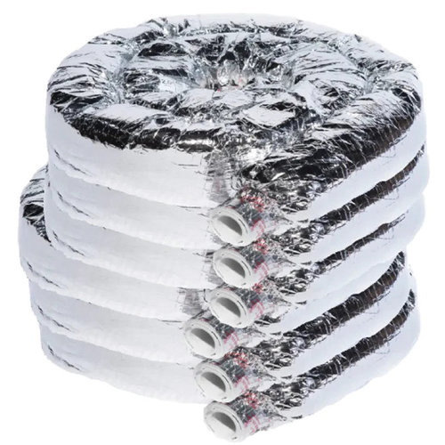 The Unico System® UPC-26TCHR8-6 Flexible Sound Attenuator Tubing, 2 in ID, 12 ft L, R8, Nylon Core, Round, 6 in OD