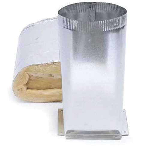 The Unico System® UPC-61-2430 Round Supply Air Plenum Adapter, Air Plenum Adapter, 8 in H, 12 in W, 7-1/2 in D, Steel