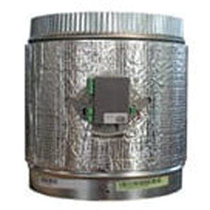 VAF AZVAFDAMPER08R Wireless Intelligent Round Damper, Round Duct, 8 in Dia, 12 V, Motorized: Yes, 10.7 in L, 8 in W