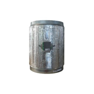 VAF AZVAFDAMPER12C Wired Intelligent Round Damper, Round Duct, 12 in Dia, 12 V, Motorized: Yes, 15.3 in L, 12 in W