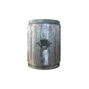 VAF AZVAFDAMPER12R Wireless Intelligent Round Damper, Round Duct, 12 in Dia, 12 V, Motorized: Yes, 15.3 in L, 12 in W