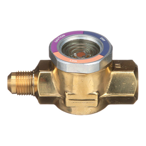 WHITE-RODGERS™ AMI Series 048801 Take-Apart Moisture Indicator, 3/8 in x 3/8 in, Female Flared x Male Flared, Copper