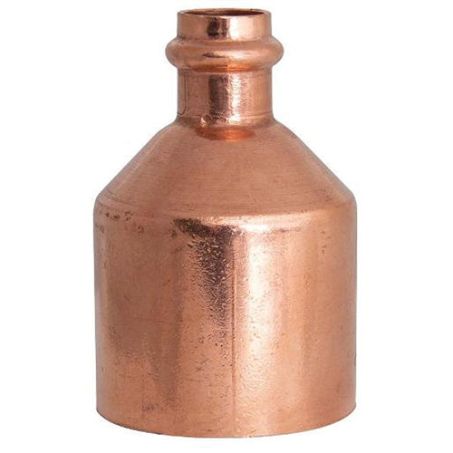 WOLVERINE BRASS® 99717 Coupling, 1-1/2 in x 3/4 in, FTG x Press, Copper, 200 psi Max Working Pressure