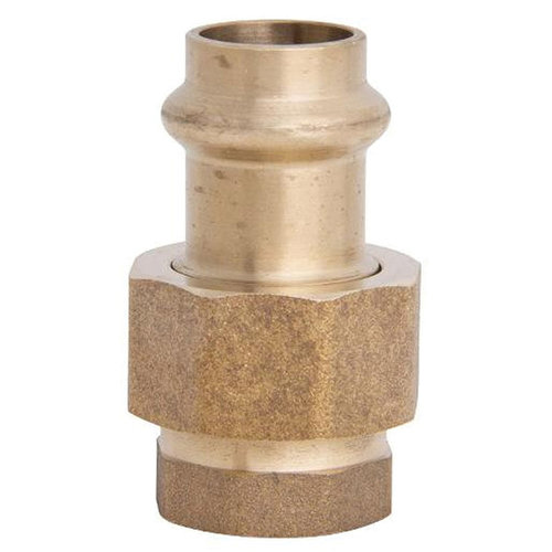 WOLVERINE BRASS® 99744 Union, 1/2 in x 1/2 in, Compression x FPT, Bronze, 200 psi Max Working Pressure