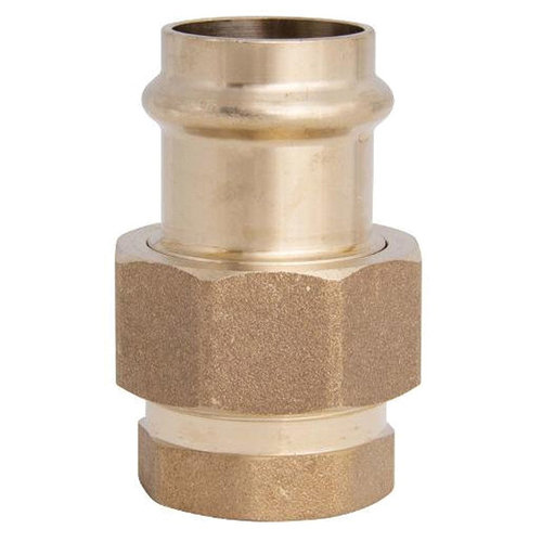 WOLVERINE BRASS® 99747 Union, 1 in x 1 in, Compression x FPT, Bronze, 200 psi Max Working Pressure