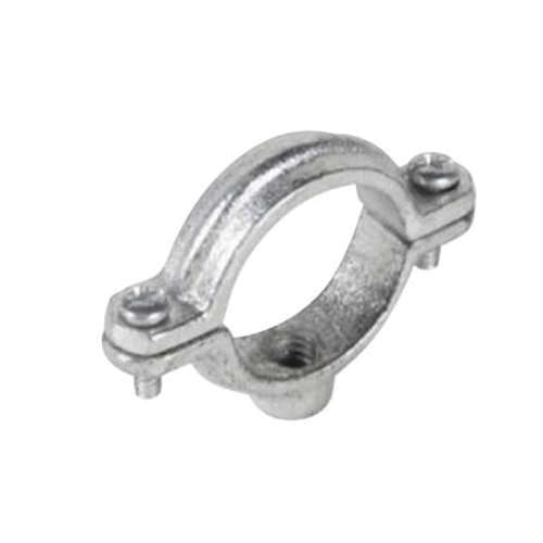 Warwick Hanger 2000 Series 2000-2-H Hinged Split Ring Hanger, For Pipe Size: 1/2 in, Iron, Galvanized, 3/8 in Thread