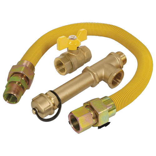 Webstone H-22442-24-FP Gas Sediment Trap Kit, 8.86 in L, 1/2 in x 1/2 in, FIP x FIP, 85000 Btu, Steel Fitting
