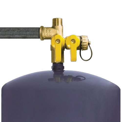 Webstone Pro-Pal® 4167 Series H-41672 Expansion Tank Pro Service Valve With Hi-Flow Hose Drain, 1/2 in x 1/2 in