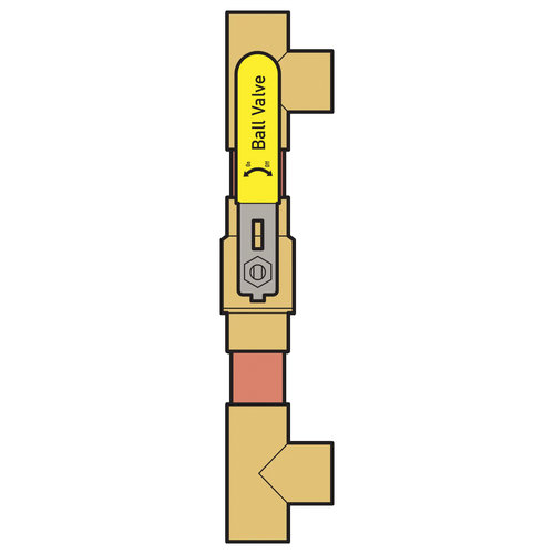 Webstone H-x864 Series H-58655 Ball Valve, 1-1/4 in x 1-1/4 in, Sweat x Sweat, Brass Body, PTFE Seal, Full Port