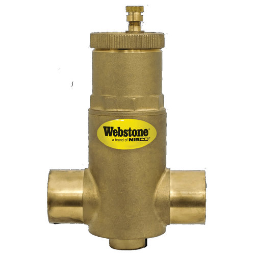 Webstone 7500 Series H-75004 Horizontal Air Separator With Removable Vent Head and Coalescing Medium, Air Separator
