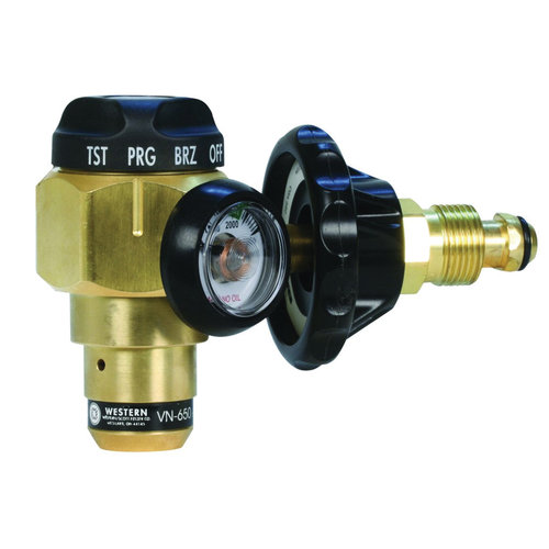 Western Enterprises® VN-650 Purging/Test Regulator, Nitrogen Fuel, 0 to 3000 psi Max Inlet Pressure