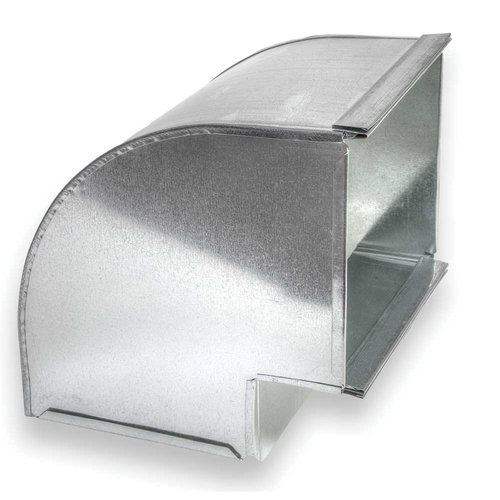 ZM Sheet Metal No 1 Series 001-101026 Broadway Elbow, Rectangular Duct, 10 in x 10 in, 90 deg, 26 ga Gauge