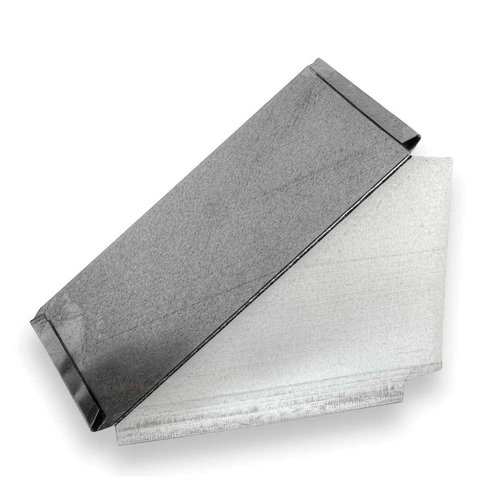 ZM Sheet Metal No 10 Series 010-000002K Duct Adapter With King Cleat, Duct Adapter, For Duct Size: 2 x 8 in