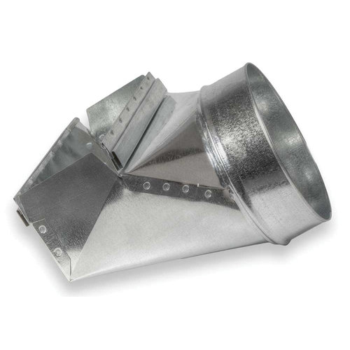 ZM Sheet Metal No 26 Series 026-120307 Stack Elbow Boot, For Duct Size: 7 in, 12 x 3-1/4 in Register Opening, 90 deg