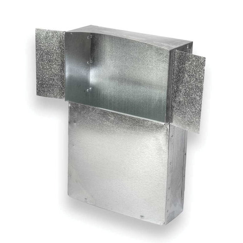 ZM Sheet Metal No 36 Series 036-100326 Stack Head With 9 in Throat, Rectangular Duct, 6 in W Duct, 3-1/4 in H Duct