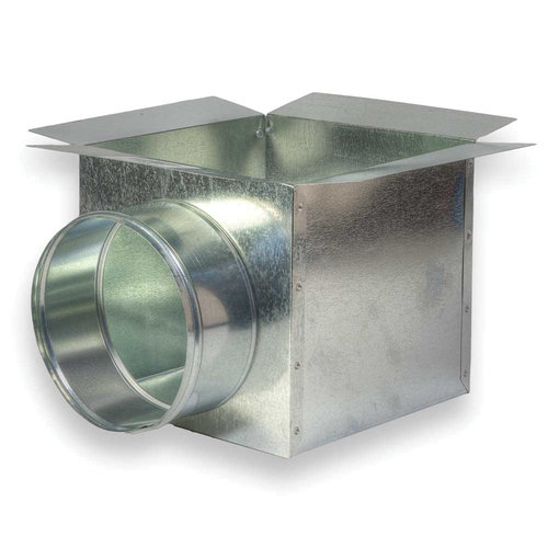 ZM Sheet Metal No 66 Series 066-060606 Ceiling Box, For Duct Size: 6 in, 6 x 6 in Register Opening