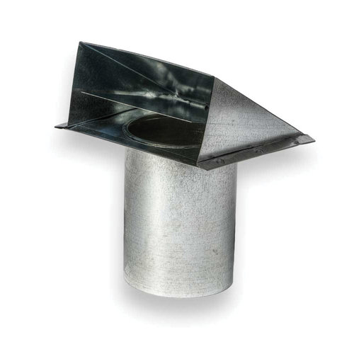 ZM Sheet Metal No 91 Series 091-000007 Wall Vent, For Duct Size: 7 in, Round Duct, Steel, Galvanized