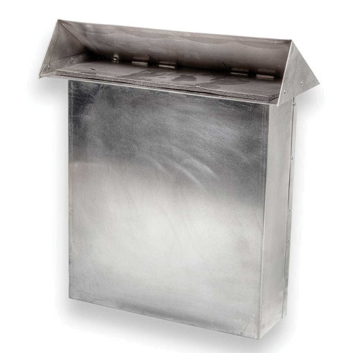 ZM Sheet Metal No 93 Series 093-000350 Upward Wall Vent Box, Vent Box, 2 x 4 in, Aluminum
