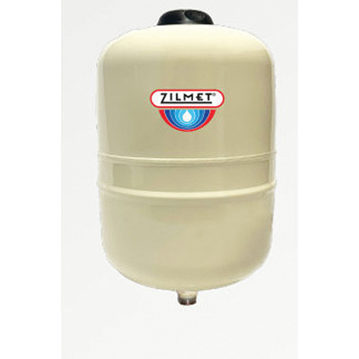 Zilmet® Easy Pro ZEP12 Thermal Expansion Tank, 4.8 gal, 3/4 in, Steel Body, 150 psi Max Working Pressure, 10.6 in Dia