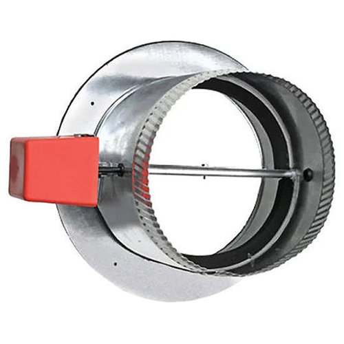 Zonefirst® RTS Series RTS12 Take-Off Zone Damper With MSS Spring Return Motor, Round Duct, 12 in Dia, 24 V, 7 in L