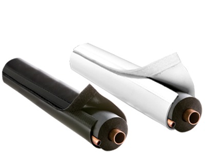 AIREX E-FLEX GUARD T50E-W Line Set Cover, 1/2 in Insulation, White, PVC, 75 ft L