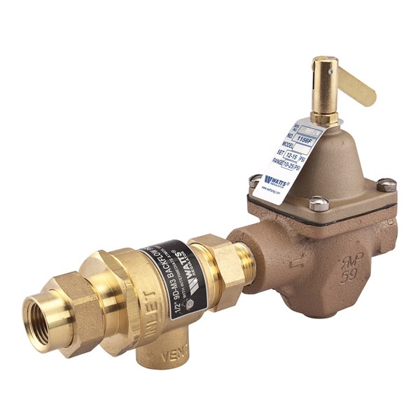 WATTS® B911S-M3 Combination Boiler Fill Valve and Backflow Preventer, 1/2 in Sweat Union