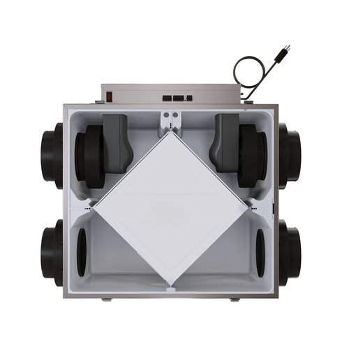 fantech® ATMO Series 463889 Heat Recovery Ventilator, HRV Ventilator, 60 to 200 cfm, 120 V, 29.56 in L, 21-1/2 in W