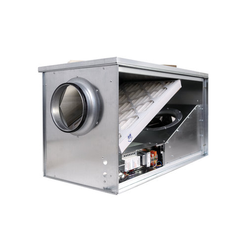 fantech® MUAS Series 474049 Unitary Design Makeup Air System, Makeup Air System, 8 in, Metal, 120 V, 2.49 A, 180 W
