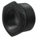 LEGEND 350-603 Hex Bushing, 1/2 in x 1/8 in, Black Malleable Iron, Threaded