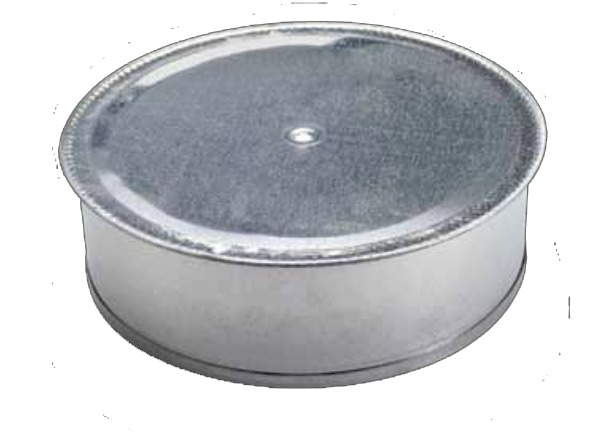 EC18 Spiral Duct End Cap, 18 in, Galvanized Steel