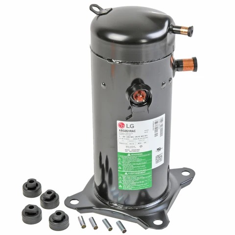 Rheem® 55-107225-189 Compressor, R-410A Refrigerant, 208/230 V, 1 ph, 4 ton, 52100 Btu/hr Cooling BTU, 16-7/16 in H