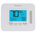 Braeburn® 2030 Programmable Thermostat, 18-30 V, 3 V, 1H/1C-Stage, Battery, Hardwired, Alkaline, Auto Changeover: No